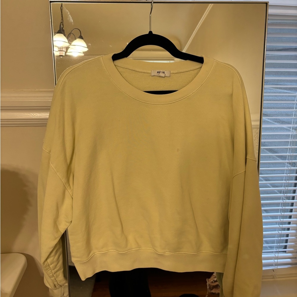 Yellow Agolde Sweatshirt